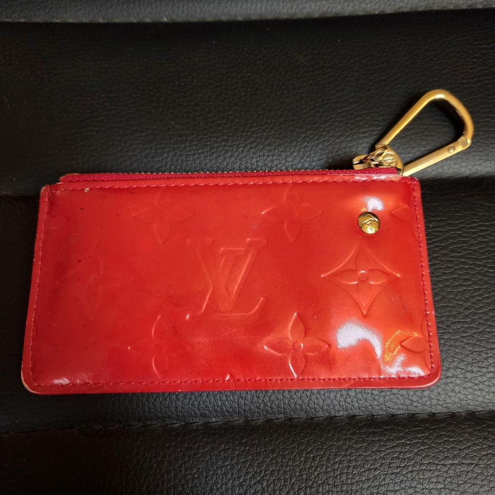 Louis Vuitton Red Monogram Vernis Key  Cles - Change/Card Holder 2004 - Picture 4 of 16